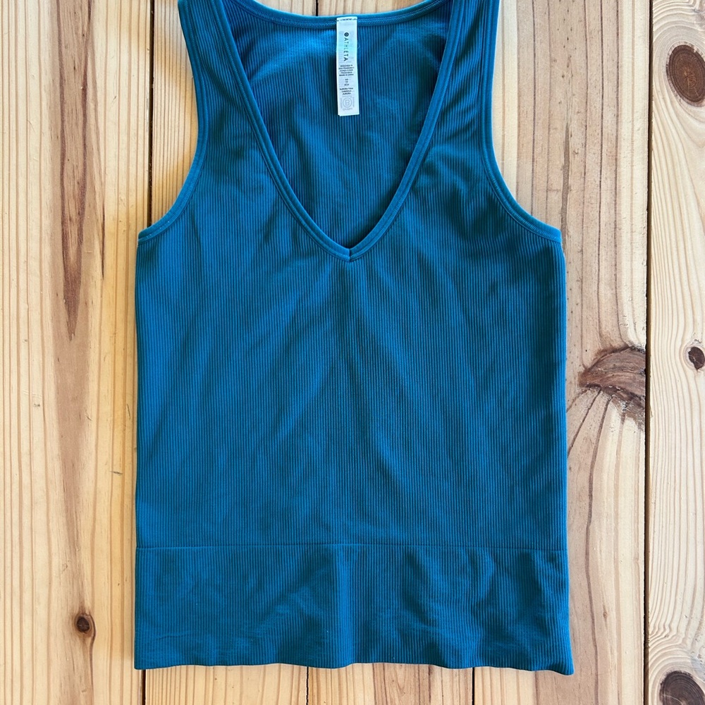 Athleta Blue Fitted Tank Top